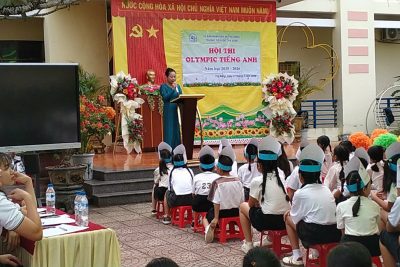 Trường Tiểu học Trà Xuân diễn ra Hội thi Olympic Tiếng Anh